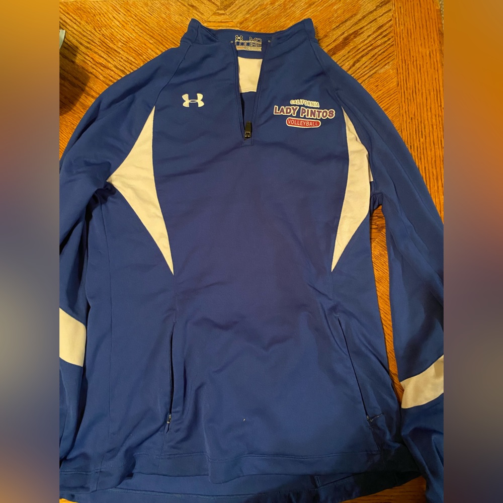 California lady pintos volleyball half zip pull over medium